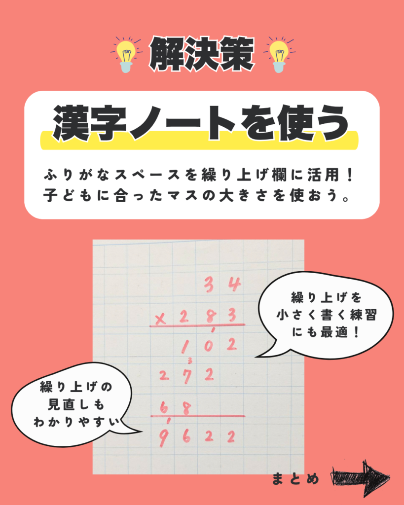 解決策 漢字ノートを使う