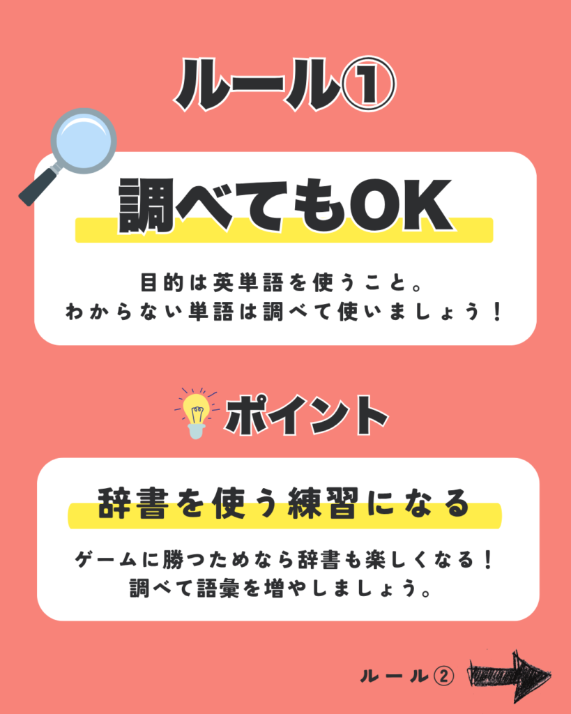 ルール① 調べてもOK